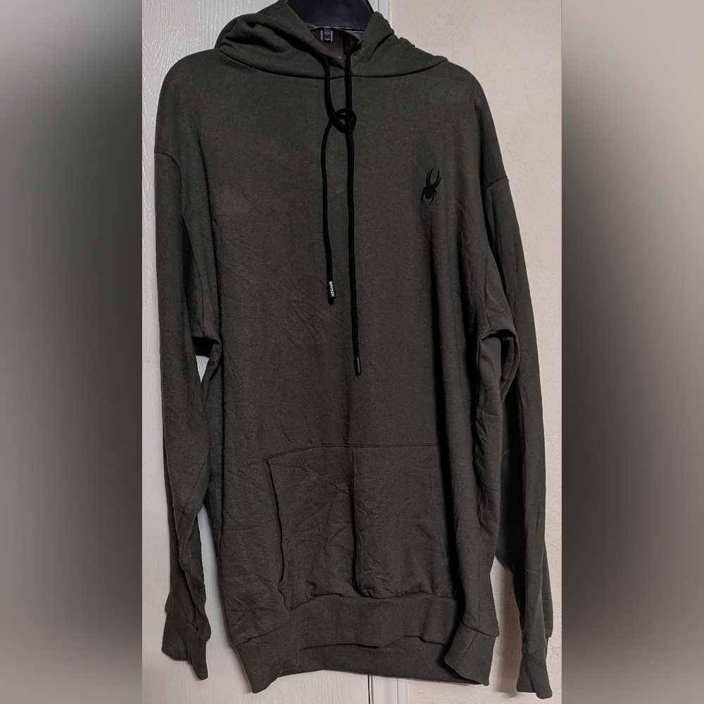 Spyder Loungewear Pullover Hoodie Men’s Size L Olive Green New MSRP $54.99